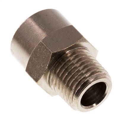 Threaded Extension 1/4'' R Male x Rp Female Nickel-plated Brass 16bar (224.8psi) [5 Pieces]