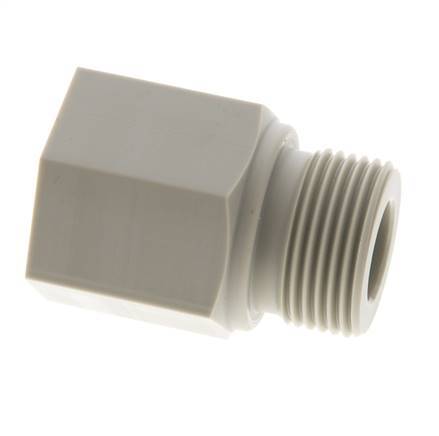 Threaded Extension G3/4'' Male x Female Polypropylene (pp) 10bar (140.5psi) FDA 32mm Hex