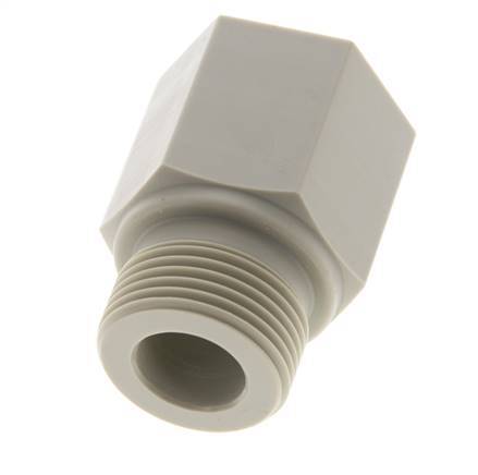 Threaded Extension G3/4'' Male x Female Polypropylene (pp) 10bar (140.5psi) FDA 32mm Hex