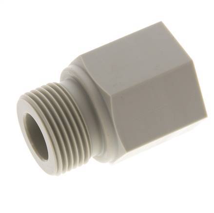 Threaded Extension G3/4'' Male x Female Polypropylene (pp) 10bar (140.5psi) FDA 32mm Hex