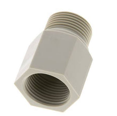 Threaded Extension G3/4'' Male x Female Polypropylene (pp) 10bar (140.5psi) FDA 32mm Hex