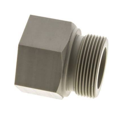 Threaded Extension G1 1/2'' Male x Female Polypropylene (pp) 10bar (140.5psi) FDA 55mm Hex