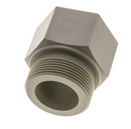 Threaded Extension G1 1/2'' Male x Female Polypropylene (pp) 10bar (140.5psi) FDA 55mm Hex