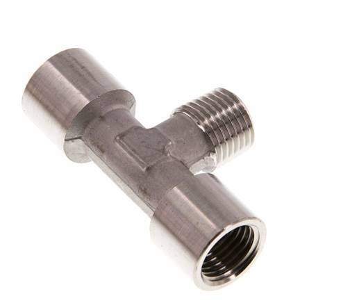 Tee Fitting G1/4'' Female x R1/4'' Male Stainless steel 150bar (2107.5psi)