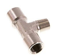 Tee Fitting G1/4'' Female x R1/4'' Male Nickel-plated Brass 16bar (224.8psi) [2 Pieces]