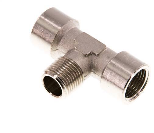 Tee Fitting G3/8'' Female x R3/8'' Male Nickel-plated Brass 16bar (224.8psi)