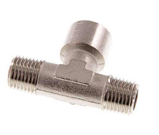 Tee Fitting R1/4'' Male x G1/4'' Female Nickel-plated Brass 16bar (224.8psi) [2 Pieces]