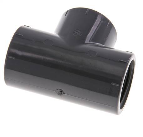 Tee Fitting Rp1'' Pvc-u EN 1452-3 16bar (224.8psi) [2 Pieces]
