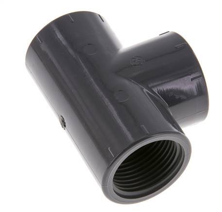 Tee Fitting Rp1'' Pvc-u EN 1452-3 16bar (224.8psi) [2 Pieces]