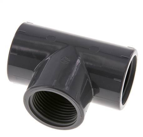 Tee Fitting Rp1'' Pvc-u EN 1452-3 16bar (224.8psi) [2 Pieces]