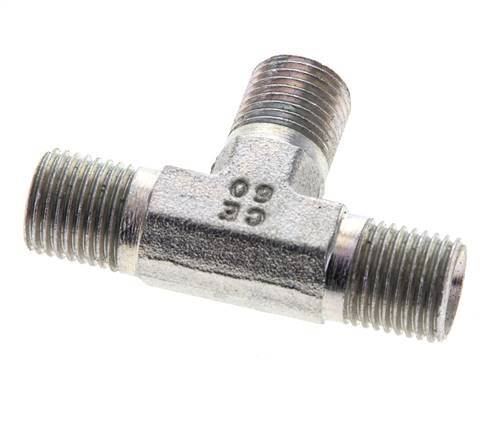 Tee Fitting G1/4'' Male Steel 350bar (4917.5psi)