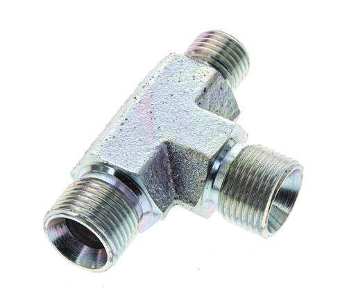 Tee Fitting G1/4'' x G3/8'' Male Steel 325bar (4566.25psi)