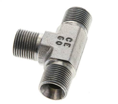Tee Fitting G3/8'' Male Steel 325bar (4566.25psi)
