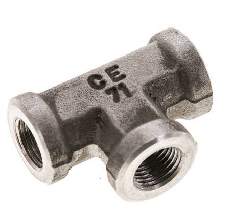 Tee Fitting 1/8'' NPT Female Stainless steel High Pressure 345bar (4847.25psi)