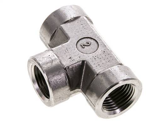 Tee Fitting 1/2'' NPT Female Stainless steel High Pressure 210bar (2950.5psi)