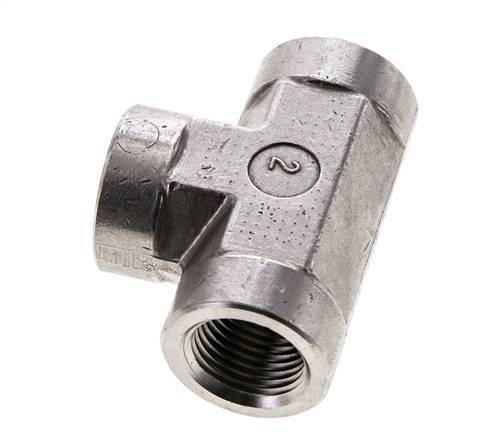 Tee Fitting 1/2'' NPT Female Stainless steel High Pressure 210bar (2950.5psi)
