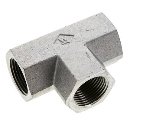 Tee Fitting 1'' NPT Female Steel High Pressure 140bar (1967.0psi)