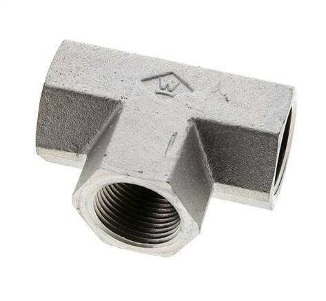 Tee Fitting 1'' NPT Female Steel High Pressure 140bar (1967.0psi)