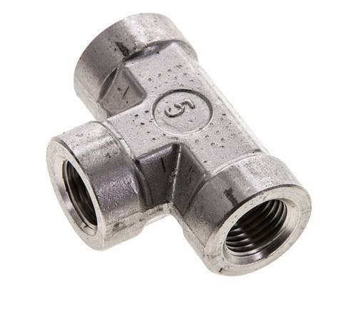Tee Fitting 1/4'' NPT Female Stainless steel High Pressure 275bar (3863.75psi)