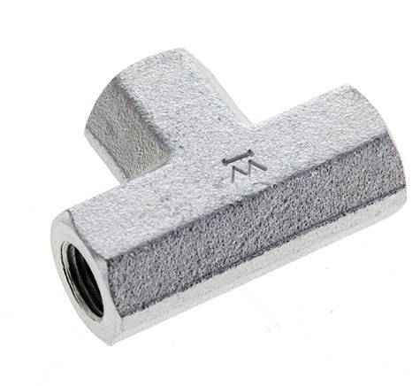 Tee Fitting 1/8'' NPT Female Steel High Pressure 345bar (4847.25psi)