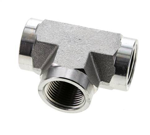 Tee Fitting 3/4'' NPT Female Steel High Pressure 170bar (2388.5psi)
