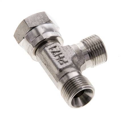 Tee Fitting G3/8'' Male x Female Stainless steel Hydraulic 325bar (4566.25psi)