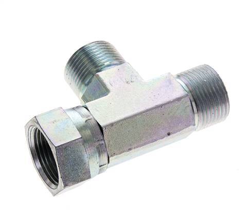 Tee Fitting G3/4'' Male x Female Steel Hydraulic 325bar (4566.25psi)