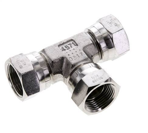 Tee Fitting G3/4'' Female Stainless steel Hydraulic 175bar (2458.75psi)