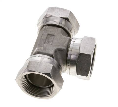 Tee Fitting G1 1/2'' Female Stainless steel Hydraulic 125bar (1756.25psi)
