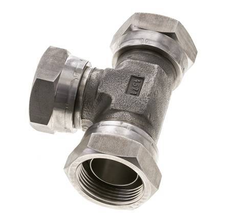 Tee Fitting G1 1/4'' Female Stainless steel Hydraulic 150bar (2107.5psi)