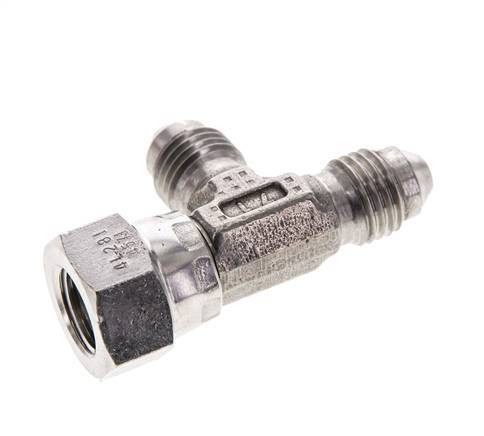 JIC Tee Fitting UNF 7/16''-20 Female x Male Stainless steel 350bar (4917.5psi)