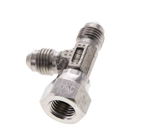 JIC Tee Fitting UNF 7/16''-20 Female x Male Stainless steel 350bar (4917.5psi)