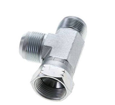 JIC Tee Fitting UN 1-5/16''-12 Female x Male Steel 250bar (3512.5psi)