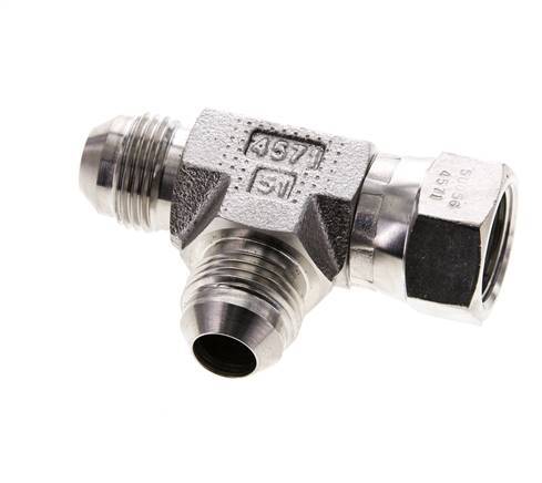 JIC Tee Fitting UNF 3/4''-16 Female x Male Stainless steel 350bar (4917.5psi)