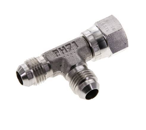 JIC Tee Fitting UNF 9/16''-18 Female x Male Stainless steel 350bar (4917.5psi)