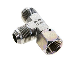 JIC Tee Fitting UN 1-1/16''-12 Female x Male Steel 350bar (4917.5psi)