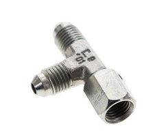 JIC Tee Fitting UNF 7/16''-20 Female x Male Steel 350bar (4917.5psi)