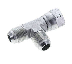 JIC Tee Fitting UNF 7/8''-14 Female x Male Steel 350bar (4917.5psi)