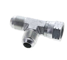 JIC Tee Fitting UNF 7/8''-14 Female x Male Steel 350bar (4917.5psi)