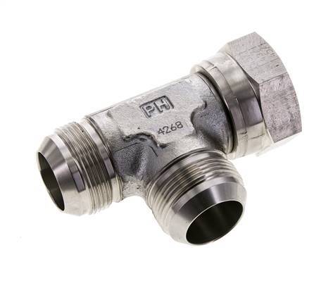 JIC Tee Fitting UN 1-5/8''-12 Female x Male Stainless steel 210bar (2950.5psi)