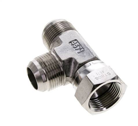 JIC Tee Fitting UN 1-5/16''-12 Female x Male Stainless steel 250bar (3512.5psi)