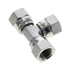 JIC Tee Fitting UNF 1/2''-20 Female Steel 275bar (3863.75psi)