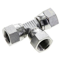JIC Tee Fitting UNF 1/2''-20 Female Steel 275bar (3863.75psi)