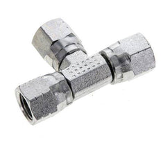 JIC Tee Fitting UNF 7/16''-20 Female Steel 310bar (4355.5psi)
