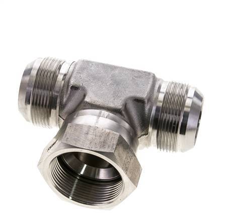 JIC Tee Fitting UN 1-7/8''-12 Male x Female Stainless steel 170bar (2388.5psi)