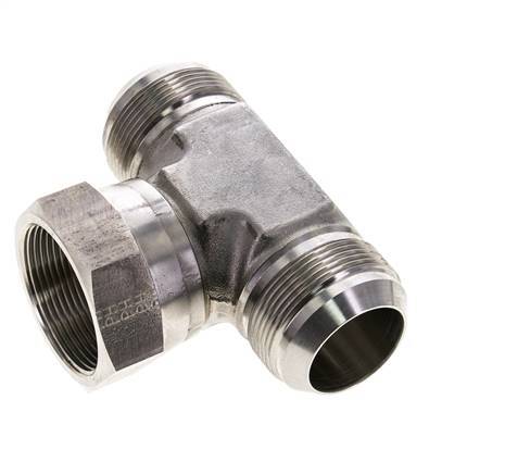 JIC Tee Fitting UN 1-7/8''-12 Male x Female Stainless steel 170bar (2388.5psi)