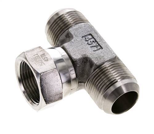 JIC Tee Fitting UN 1-5/16''-12 Male x Female Stainless steel 250bar (3512.5psi)