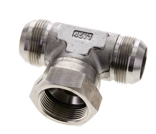 JIC Tee Fitting UN 1-5/8''-12 Male x Female Stainless steel 210bar (2950.5psi)
