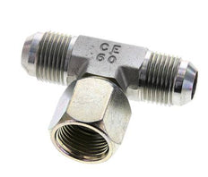 JIC Tee Fitting UNF 7/8''-14 Male x Female Steel 350bar (4917.5psi)