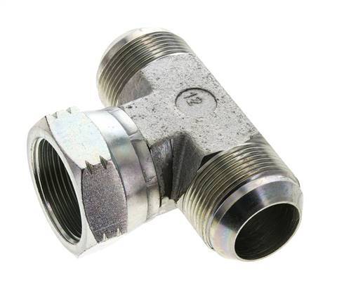 JIC Tee Fitting UN 1-5/8''-12 Male x Female Steel 210bar (2950.5psi)